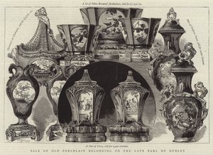 Sale of Old Porcelain belonging to the Late Earl of Dudley (engraving) 作者 英语学校