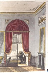 沙龙，图版87，来自阿克曼的《艺术宝库》，1809-28年出版（彩色平印）。 作者 英语学校