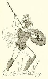 Samnite Warrior，在卢浮宫的彩绘花瓶之后 作者 英语学校