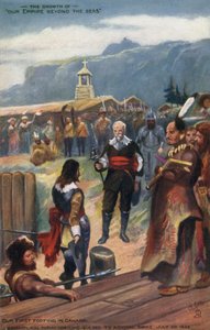 塞缪尔·德·尚普兰于1629年7月20日向魁北克海军上将克尔克投降 作者 英语学校