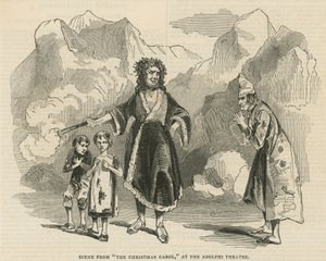 从圣诞颂歌的场景 作者 英语学校