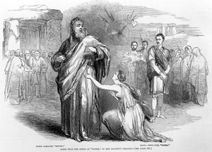 1847年在伦敦她的Majestys剧院的歌剧诺玛的场景 作者 英语学校
