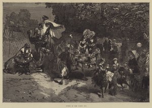 巴黎动物园的场景（版画） 作者 英语学校