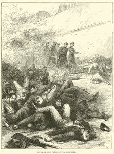 1871年La Roquette监狱的场景 作者 英语学校