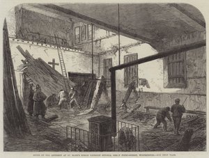 威斯敏斯特大彼得街圣玛丽罗马天主教学校事故现场（版画） 作者 英语学校