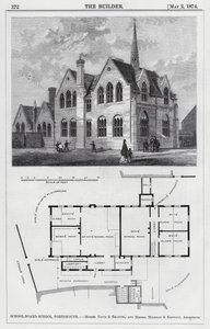 School-Board School, Portsmouth (engraving) 作者 英语学校