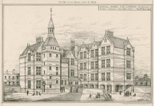 伦敦学校董事会，Great Hunter Street Schools，Old Kent Road 作者 英语学校