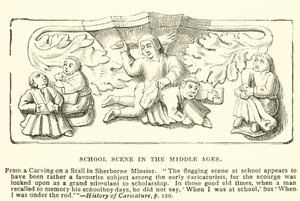 中世纪的学校场景 作者 英语学校