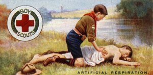 童军急救徽章，1929年 作者 英语学校