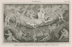 在St Stephens的墓地门口的Scuplture 作者 英语学校