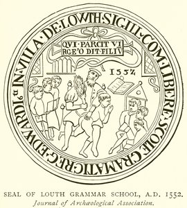 公元1552年，Louth Grammar School印章 作者 英语学校