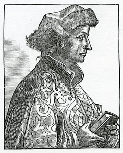 塞巴斯蒂安·勃兰特（Sebastian Brandt），1874年出版的“愚人船”（The Ship of Fools）英文译本的主题（版画） 作者 英语学校