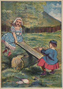 See-Saw, Margery Daw（彩色石版画） 作者 英语学校