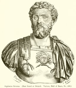 Septimius Severus。 （胸围在Otricoli发现.Vatiean，Busts Hall，No。290）