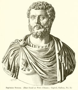 Septimius Severus。 （在Porto dAnzio发现胸围;国会大厦，画廊，3号）