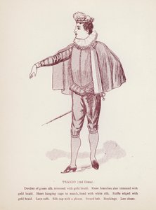 莎士比亚的驯悍记：Tranio，第二件连衣裙（石版画） 作者 英语学校