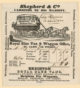 Shepherd＆Co法案。布莱顿到伦敦 作者 英语学校