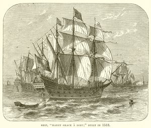 船，Harry Grace a Dieu;建于1513年 作者 英语学校