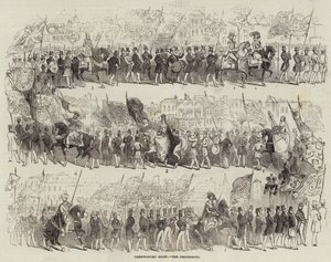 Shrewsbury Show, the Procession (engraving) 作者 英语学校