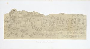围攻和掠夺城市，Koujunjik，来自尼尼微的40号板块及其遗迹由奥斯汀亨利莱亚德（1817-94）于1849年出版 作者 英语学校