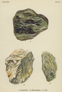 硅酸盐、蛇纹石、洋红、滑石（彩色石版画） 作者 英语学校