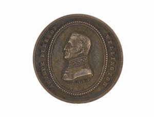 纪念惠灵顿公爵逝世的银牌，1852年 作者 英语学校
