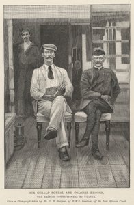 Gerald Portal 爵士和 Rhodes 上校，英国驻乌干达专员（版画） 作者 英语学校