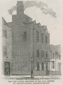Sir Isaac Newtons House，St Martins Street，莱斯特广场伦敦 作者 英语学校