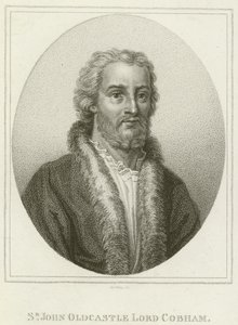 John Oldcastle爵士，Cobham勋爵（雕刻）。 作者 英语学校