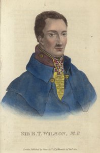 罗伯特-托马斯-威尔逊爵士，英国军人和政治家（彩绘版画 作者 英语学校