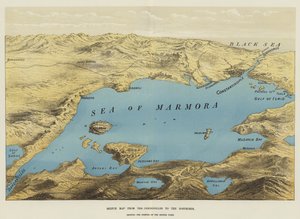 从达达尼尔海峡到博斯普鲁斯海峡的素描地图（chromolitho） 作者 英语学校