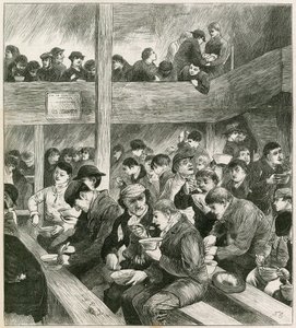素描在Ned Wrights Thieves Supper 作者 英语学校