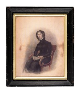 Shibden Hall 的 Anne Lister 素描（纸本水彩） 作者 英语学校
