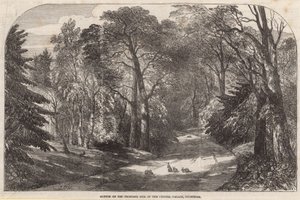 Sydenham水晶宫的拟议地点的草图 作者 英语学校