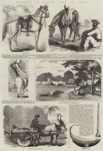 印度土著生活草图（版画） 作者 英语学校