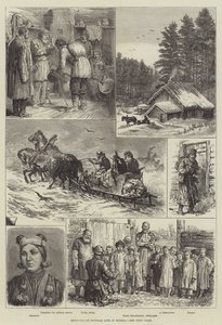 俄罗斯大众生活草图（版画） 作者 英语学校
