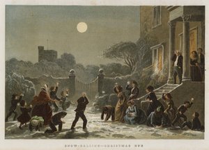 雪仗，平安夜（色谱法） 作者 英语学校