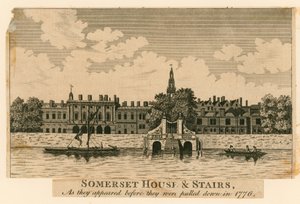 萨默塞特宫和楼梯在它们于1776年被拆除之前出现 作者 英语学校