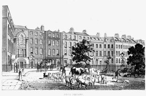 1816年Soho广场的西南角 作者 英语学校