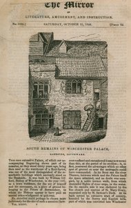Bankside的WInchester Palace的南部遗迹 作者 英语学校