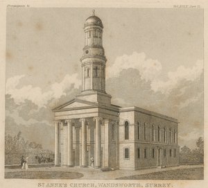 St Annes教堂，Wandsworth，萨里 作者 英语学校