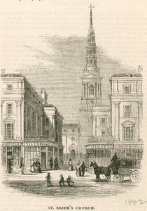 St Brides教堂，舰队街，伦敦 作者 英语学校