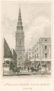 St Brides教堂，舰队街，伦敦 作者 英语学校