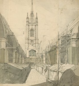 St Dunstan-in-East，伦敦（纸上写着） 作者 英语学校