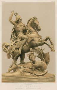维多利亚的Chevalier A de Fernkorn圣乔治 作者 英语学校