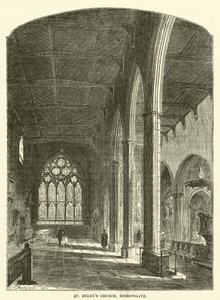 圣海伦教堂，Bishopsgate（雕刻）。 作者 英语学校