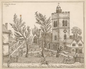 St Marys（老教堂），Islington（墨水在纸上） 作者 英语学校