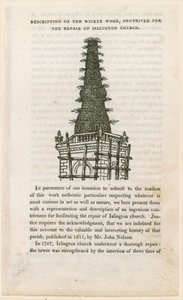 圣玛丽教堂，伊斯灵顿（老教堂），柳条工作脚手架 作者 英语学校