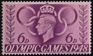 纪念1948年伦敦奥运会的邮票 作者 英语学校