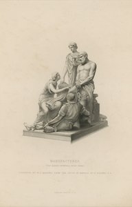 雕像描绘装饰阿尔伯特纪念馆的制造品 作者 英语学校